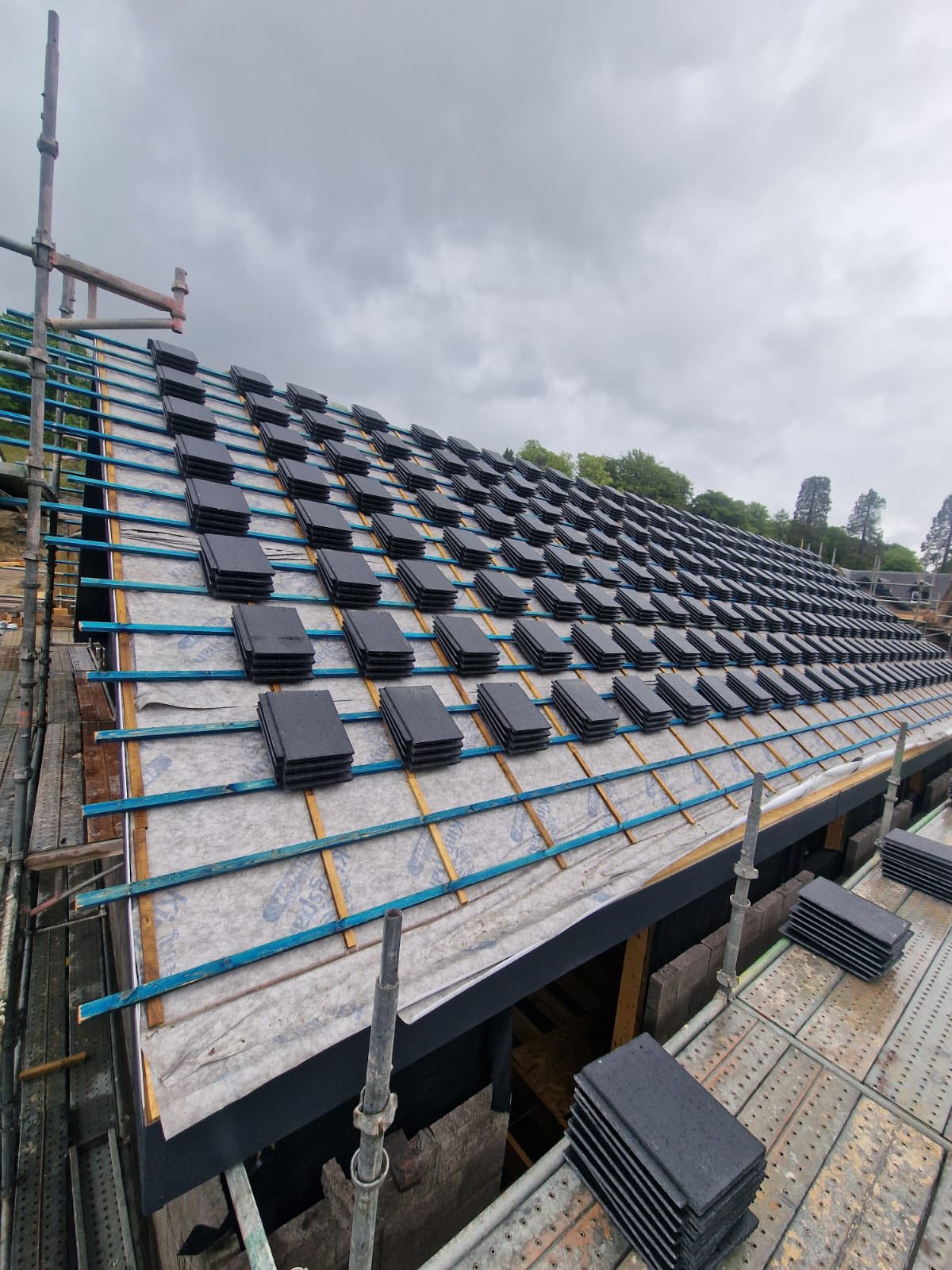 Modern flat roof installation in Cardross